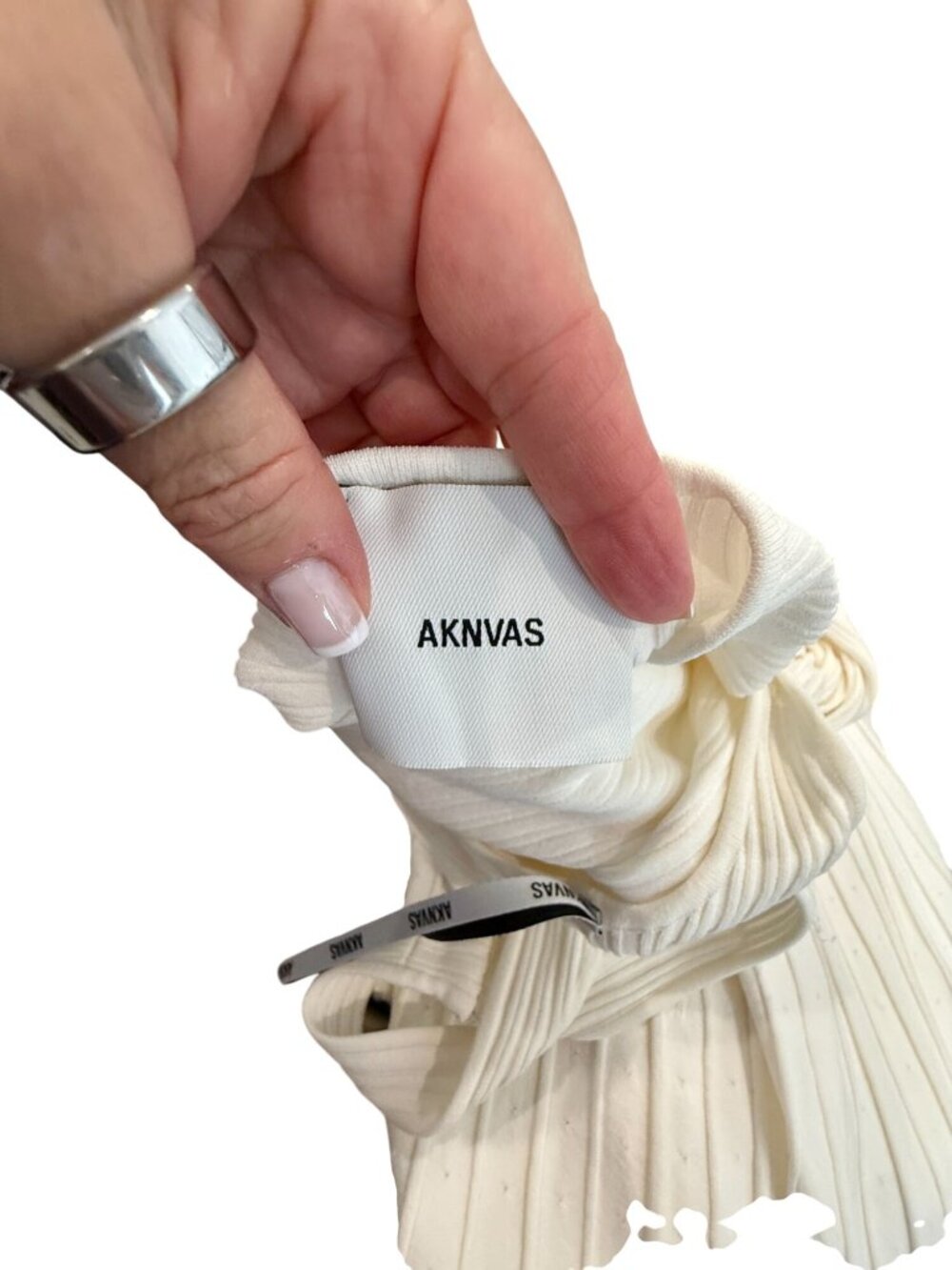 Aknvas Ingrid Midi Dress White Wedding NWOT - Size S - Picture 10 of 12